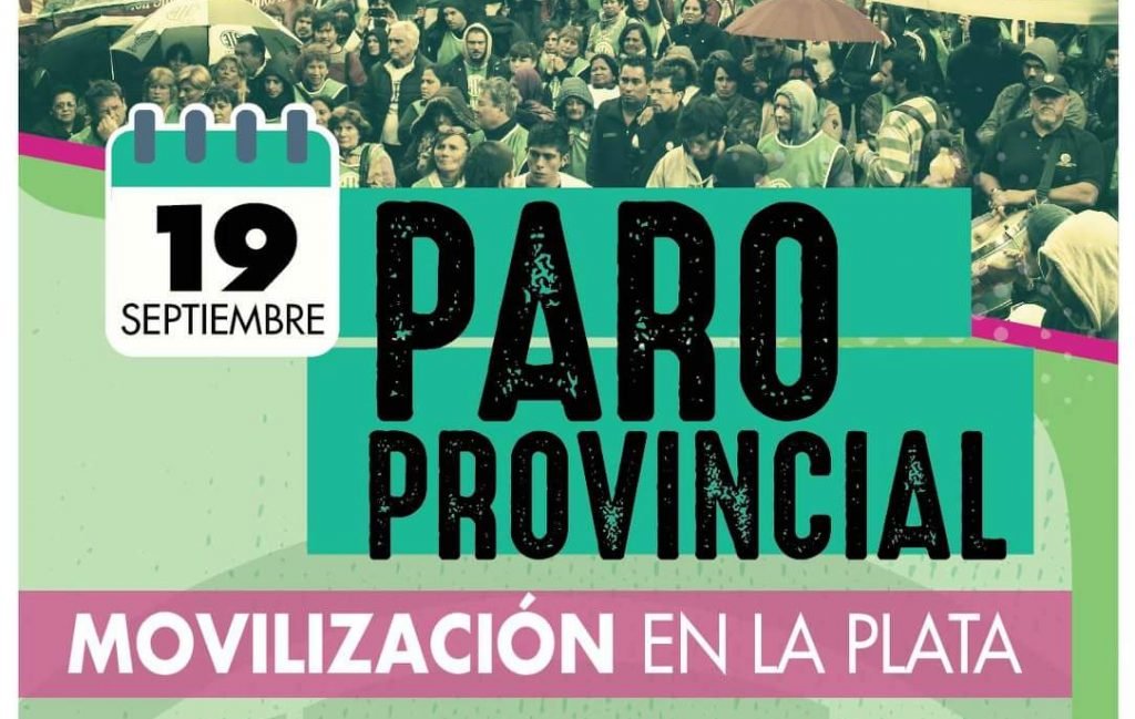 Paro y movilización el 19 de septiembre junto a gremios estatales – ATE ...